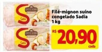 Mercado Extra File-mignon suino congelado Sadia 1kg oferta