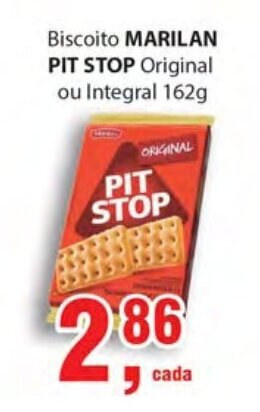 Supermercados Mundial Biscoito Marilan Pit Stop 162g oferta