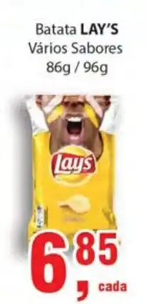 Supermercados Mundial Batata Lay's 86g/96g oferta