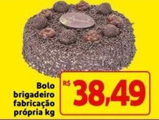 Mercado Extra Bolo Brigadeiro fabricacao propria 1kg oferta