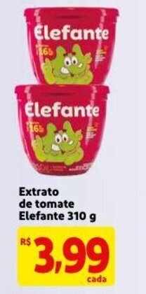 Mercado Extra Extrato de Tomate Elefante 310g oferta