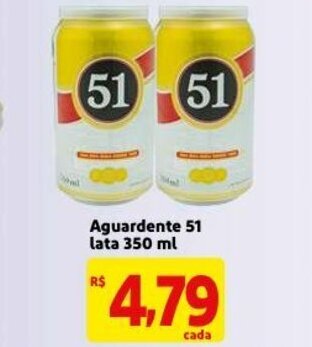 Aguardente 51 Lata 350ml