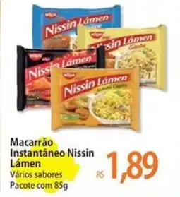 Atacadão Macarrão Instantâneo Nissin Lámen Vários sabores Pacote com 85g oferta