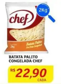 BATATA PALITO CONGELADA CHEF 2Kg