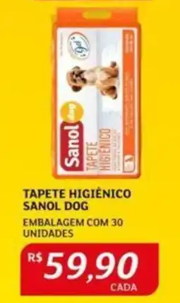 Assaí Atacadista TAPETE HIGIÊNICO SANOL DOG EMBALAGEM COM 30 UNIDADES oferta