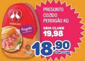 Costazul Supermercados Presunto cozido perdigão kg oferta