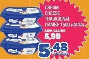 Costazul Supermercados Cream cheese tradicional itambé 150g oferta