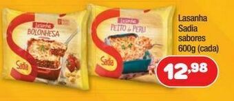 Costazul Supermercados Lasanha sadia sabores 600g oferta