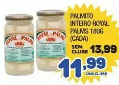 Costazul Supermercados Palmito inteiro royal palms 180g oferta