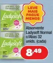 Costazul Supermercados Absorvente ladysoft normal c/abas 32 unids. oferta