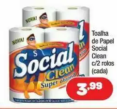 Costazul Supermercados Toalha de papel social clean c/2 rolos oferta