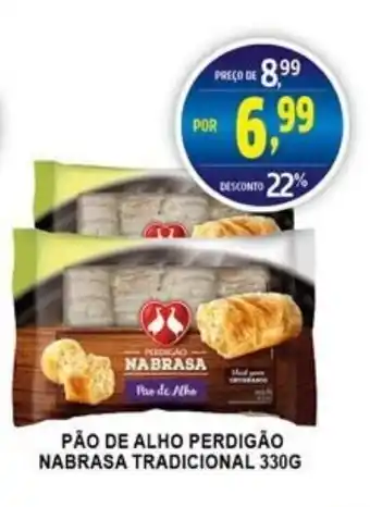 Federzoni Supermercados Pao de alho Perdigao NaBrasa Tradicional 330g oferta