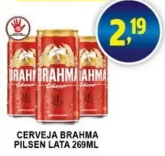 Cerveja Brahma Pilsen Lata 269ml