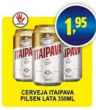 Federzoni Supermercados Cerveja Itaipava Pilsen Lata 350ml oferta