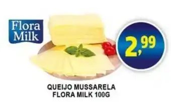 Federzoni Supermercados Queijo Mussarela Flora Milk 100g oferta