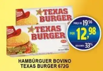 Federzoni Supermercados Hamburguer Bovino Texas Burger 672g oferta