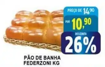 Federzoni Supermercados Pao de Banha Federzoni 1kg oferta