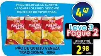 Federzoni Supermercados Pao de Queijo Veneza Tradicional 400g oferta