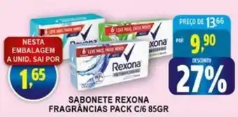 Federzoni Supermercados Sabonete Rexona Fragrancias pack c/6 85g oferta
