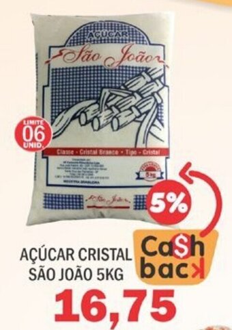 Supermercados Mendonça Acucar cristal Sao Joao 5kg oferta