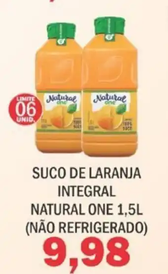 Supermercados Mendonça Suco de Laranja integral Natural One 1.5L oferta