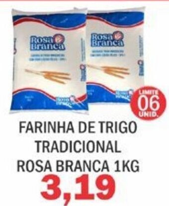 Supermercados Mendonça Farinha de Trigo Tradicional Rosa Branca 1kg oferta