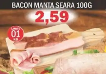 Supermercados Mendonça Bacon Manta Seara 100g oferta