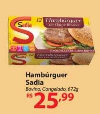 Nacional Hamburguer Sadia 672g oferta