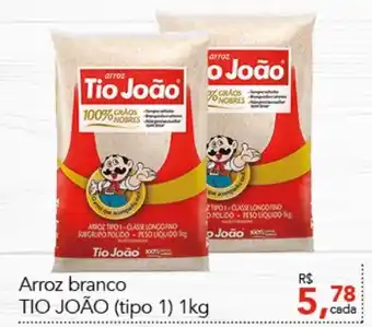 Cometa Supermercados Arroz Branco Tio Joao (tipo 1) 1kg oferta