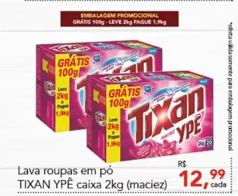 Cometa Supermercados lava Roupas em po Tixan Ype Caixa 2kg (maciez) oferta