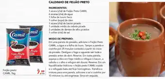 Feijao Preto Camil 1kg