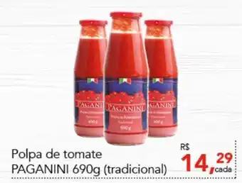 Cometa Supermercados Polpa de Tomate Paganini 690g (tradicioal) oferta