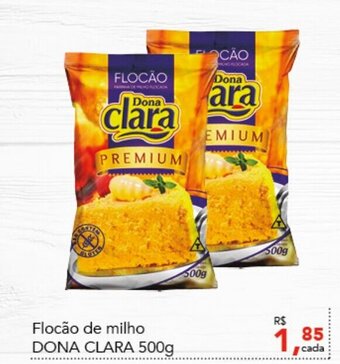 Cometa Supermercados Flocao de Milho Dona Clara 500g oferta