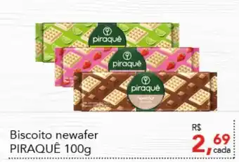 Cometa Supermercados Biscoito Newafer Piraque 100g oferta