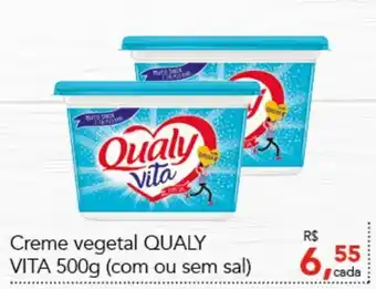 Cometa Supermercados Creme Vegetal Qualy Vita 500g (com ou sem sal) oferta
