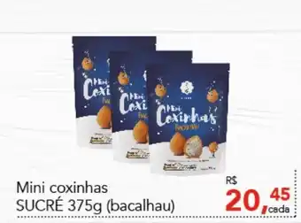 Cometa Supermercados Mini Coxinhas Sucre 375g (bacalhau) oferta