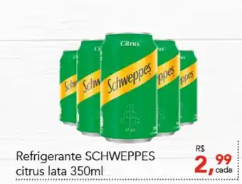 Cometa Supermercados Refrigerante Schweppes Citrus lata 350ml oferta