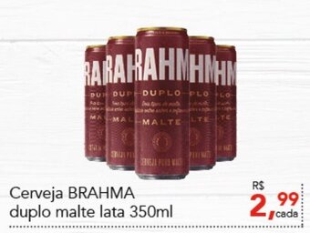 Cometa Supermercados Cerveja Brahma Duplo Malte Lata 350ml oferta