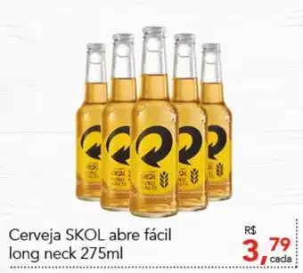Cometa Supermercados Cerveja Skol abre facil long neck 275ml oferta