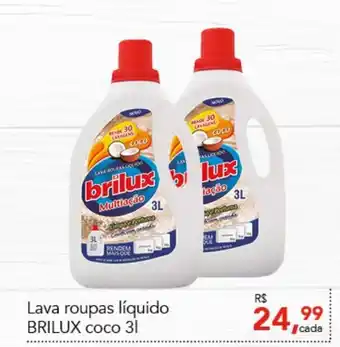 Cometa Supermercados Lava roupas Liquido Brilux coco 3L oferta