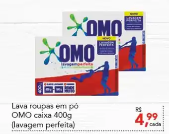 Cometa Supermercados Lava roupas em po Omo caixa 400g (lavagem perfeita) oferta