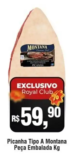 Picanha Tipo a Montana peca Embalada 1kg