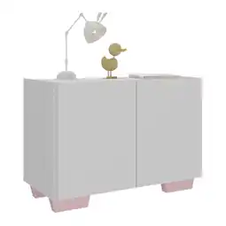 Quero Quero Mesa de Cabeceira com Pés 2 Portas Multimóveis MP4134 oferta