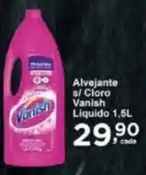 Rossi Supermercado Alvejante s/Cloro Vanish Liquido 1,5L oferta