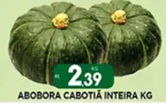 Supermercado Porecatu ABOBORA CABOTIA INTEIRA KG oferta