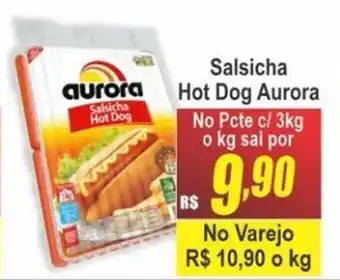 Serrano Supermercado Salsicha Hot Dog Aurora 3kg oferta