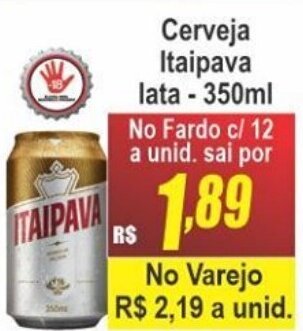 Serrano Supermercado Cerveja Itaipava lata 350ml oferta