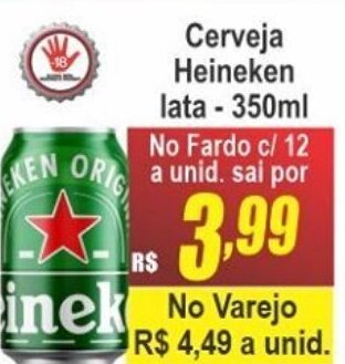 Serrano Supermercado Cerveja Heineken lata 350ml oferta