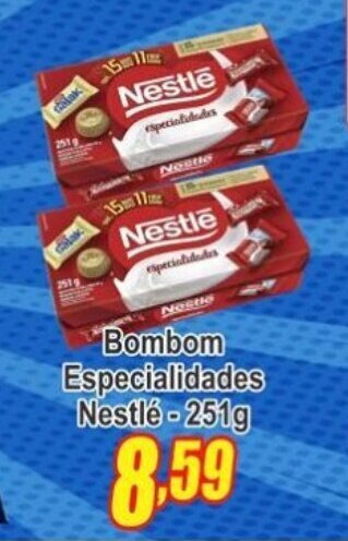 Serrano Supermercado Bombom Especialidades Nestle 251g oferta