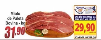 Serrano Supermercado Miolo de Paleta Bovina 1kg oferta